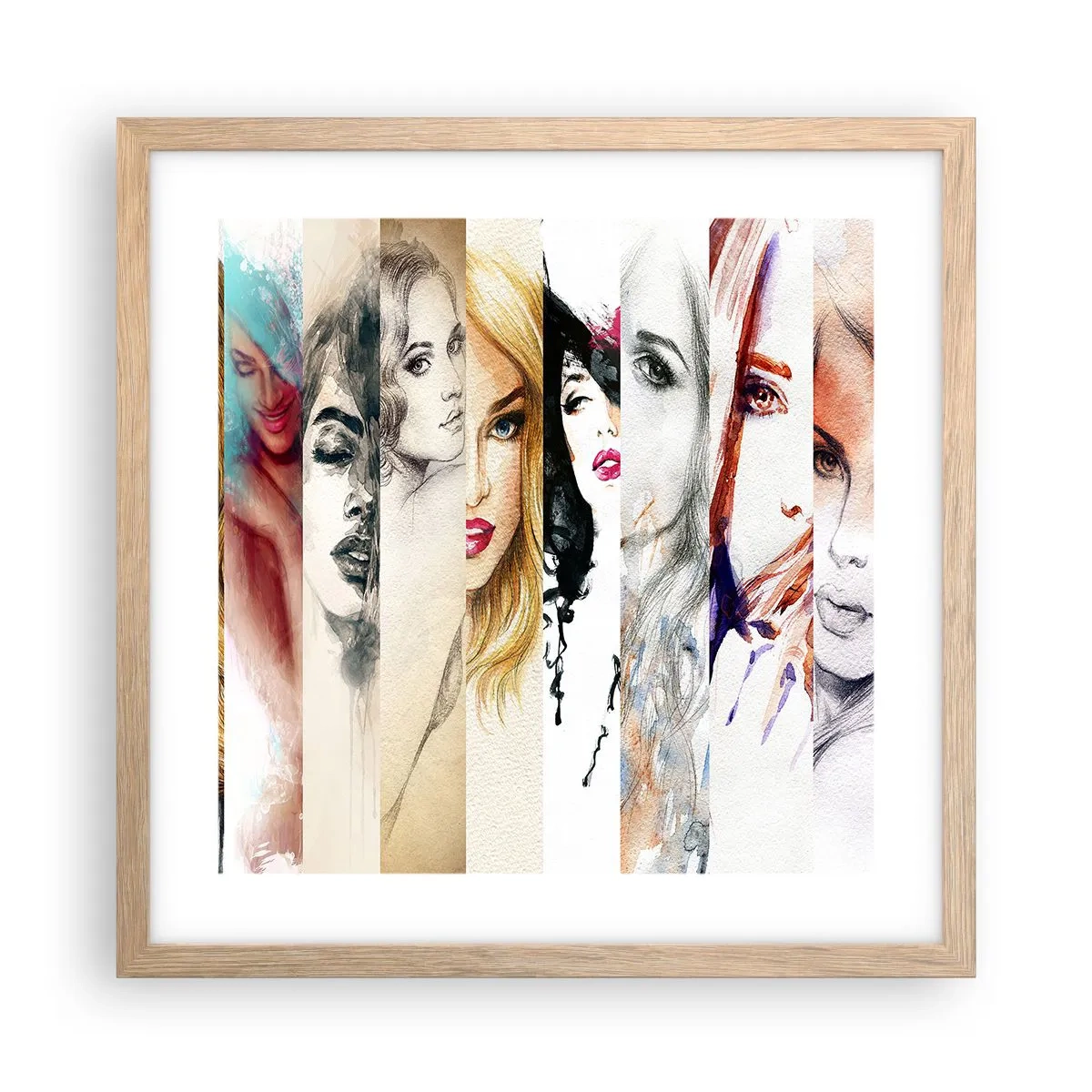 Poster in light oak frame - And It Is Always You - 40x40 cm