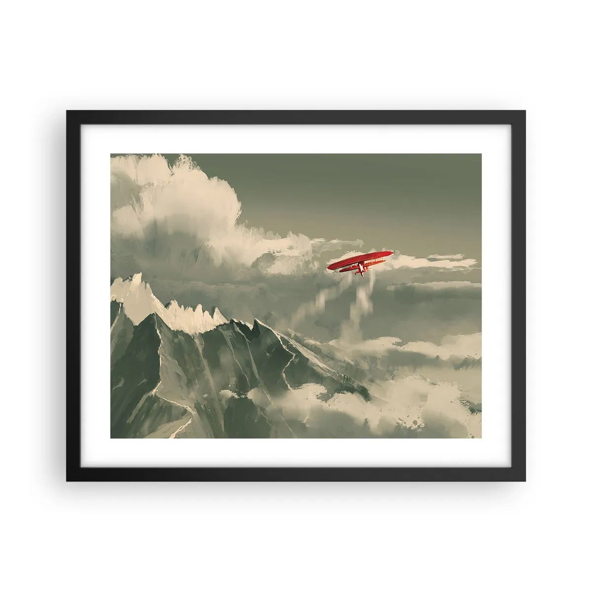 Poster in black frame - Fearless Pioneer - 50x40 cm