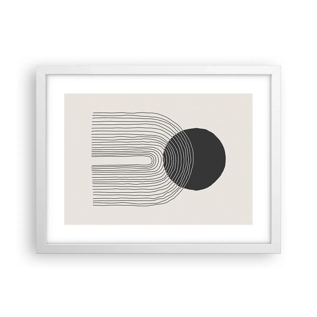 Poster in white frmae - Trembling and Certainty - 40x30 cm