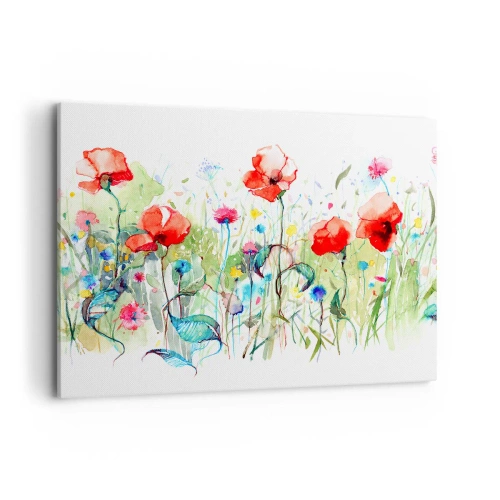 Canvas picture - Meadow in May - 100x70 cm