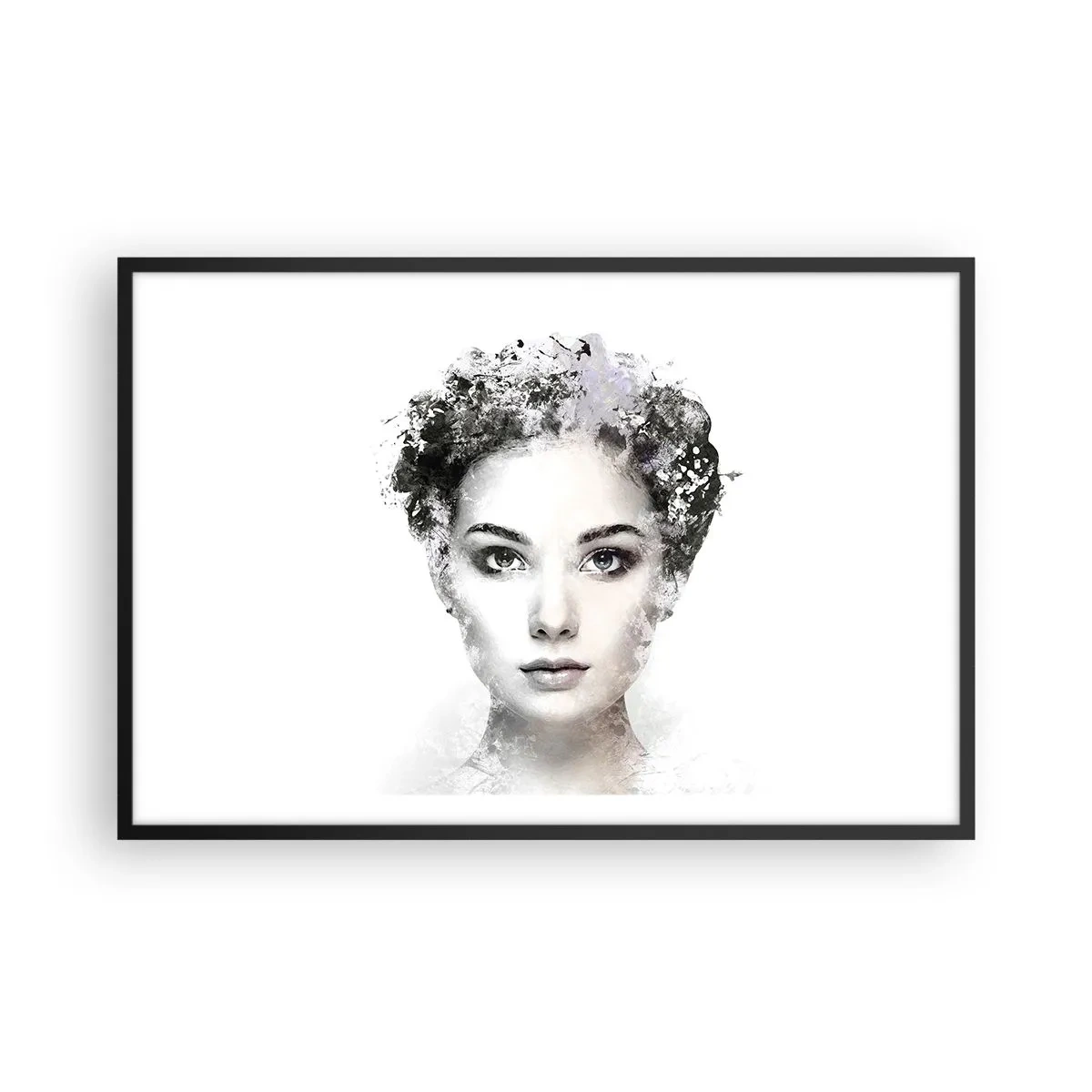 Poster in black frame - Extremely Stylish Portrait - 91x61 cm