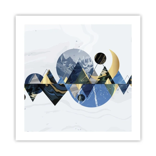 Poster - Geometrical Landscape - 50x50 cm