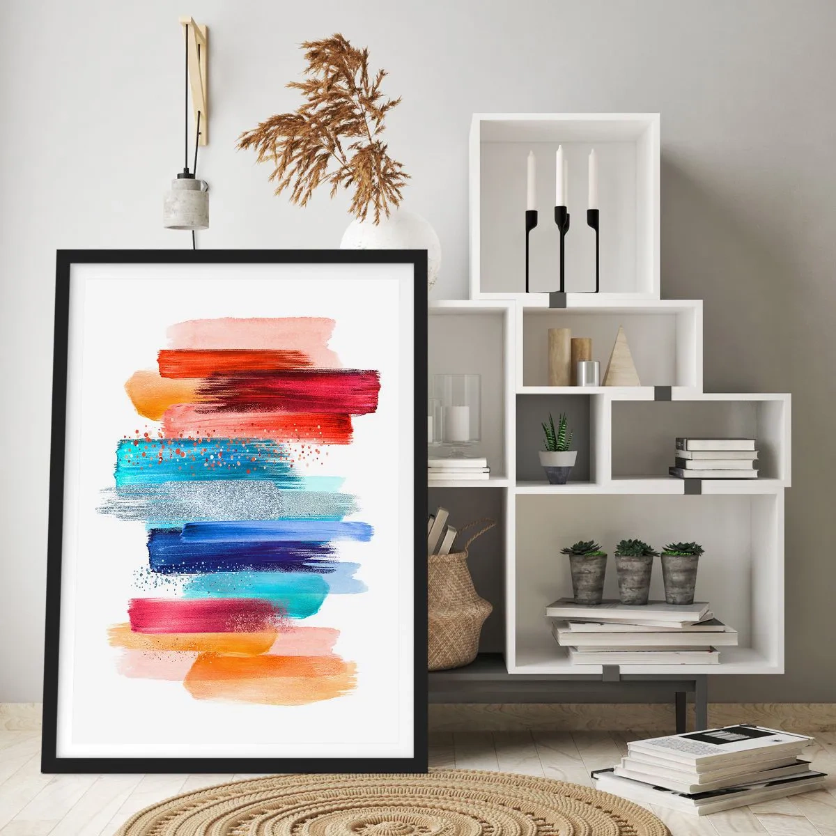 Poster in black frame - Up and Down - 40x50 cm