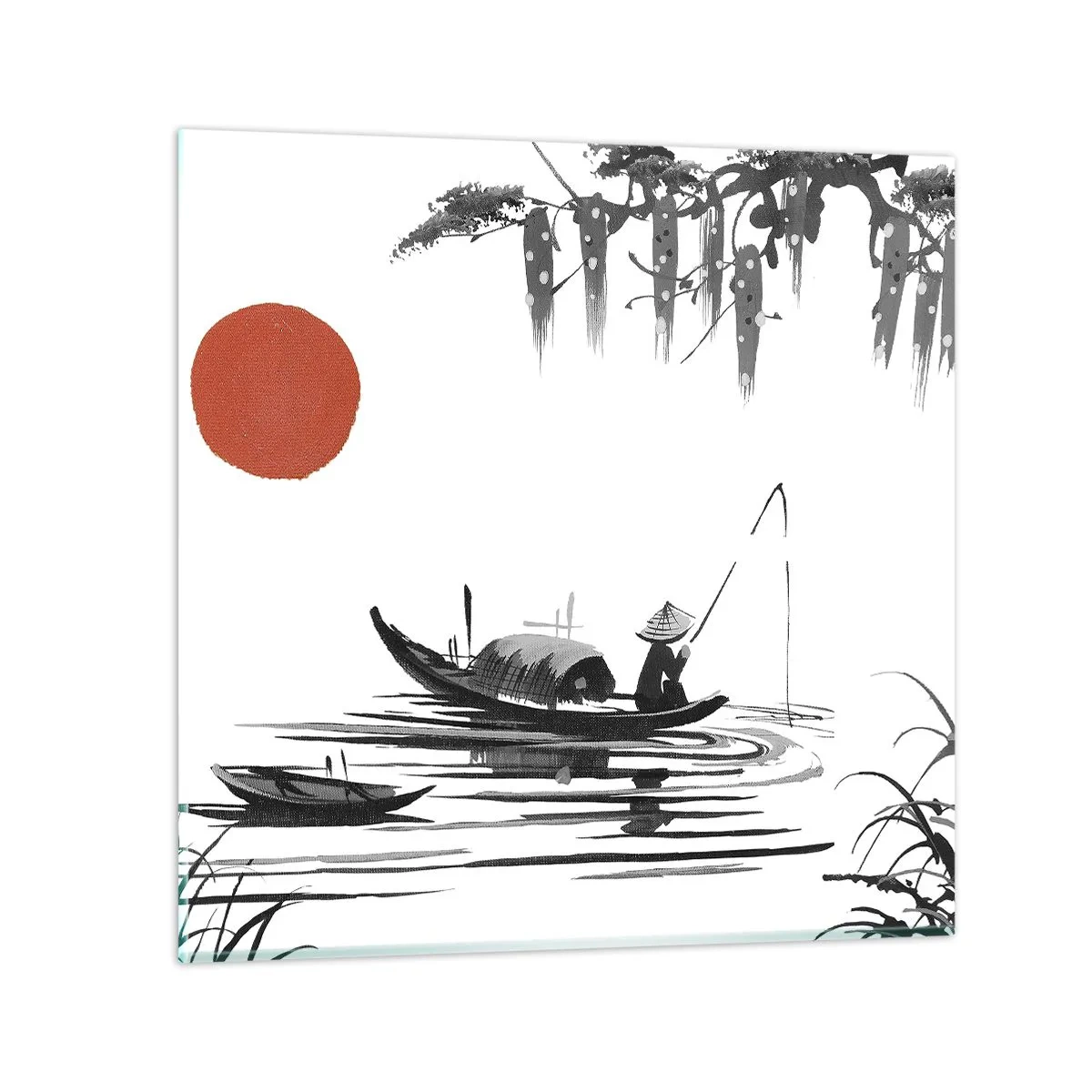 Glass picture - Asian Afternoon - 50x50 cm