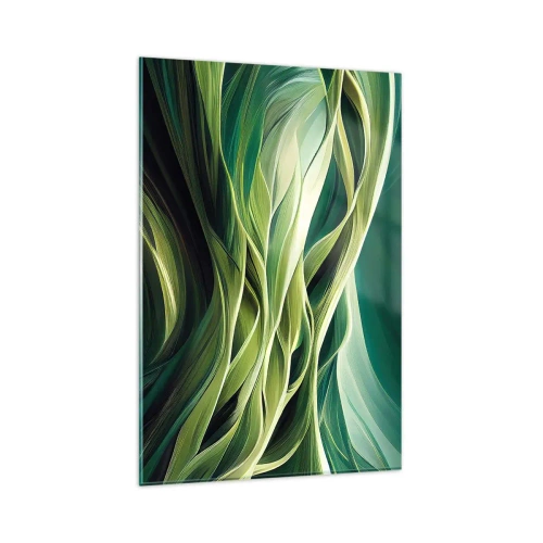 Glass picture - Abstract Playing Green - 80x120 cm