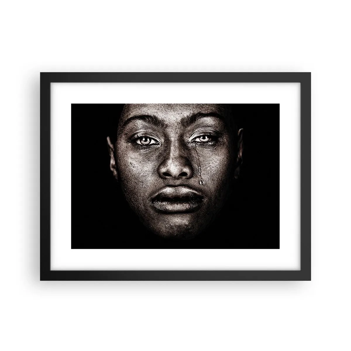 Poster in black frame - One Tear - 40x30 cm