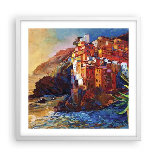 Poster in white frmae - Italian Vibes - 50x50 cm