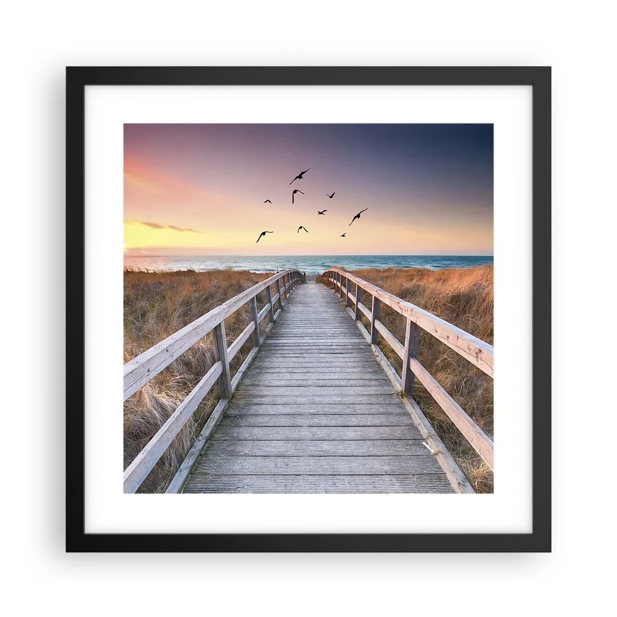 Poster in black frame - Space of Highs - 40x40 cm