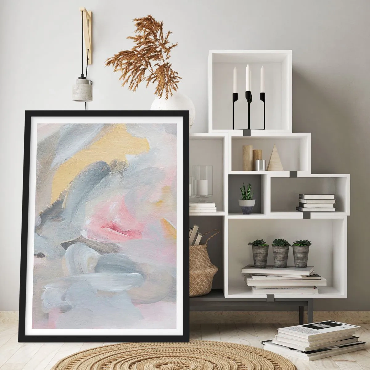 Poster in black frame - In a Pastel World - 70x100 cm