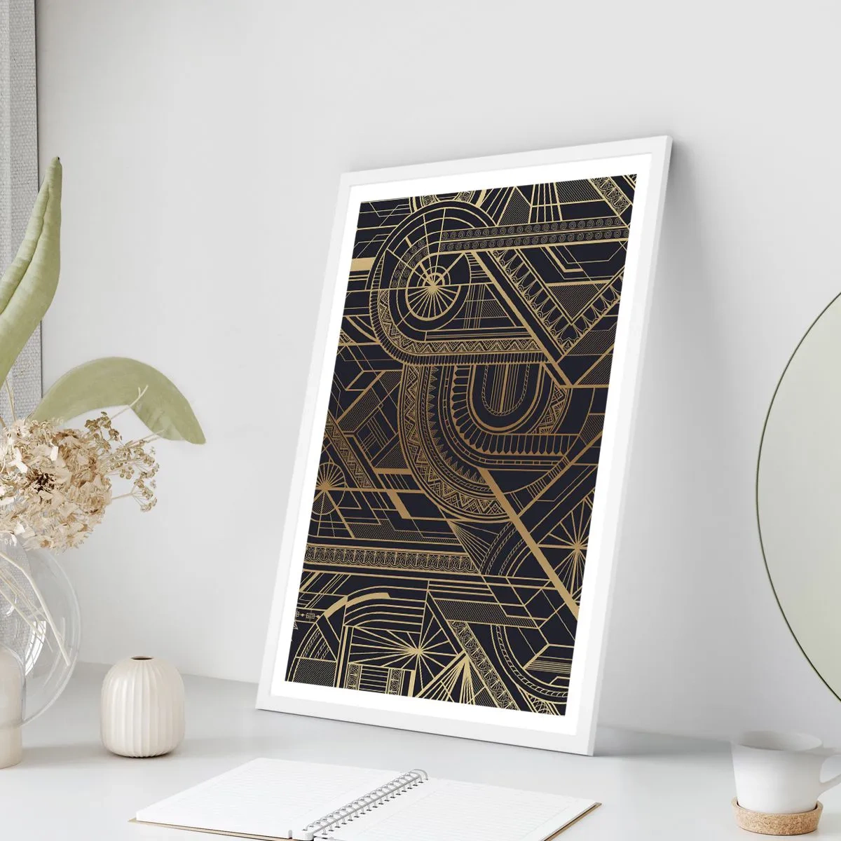 Poster in white frmae - Concepts, Ideas, Plans - 30x40 cm