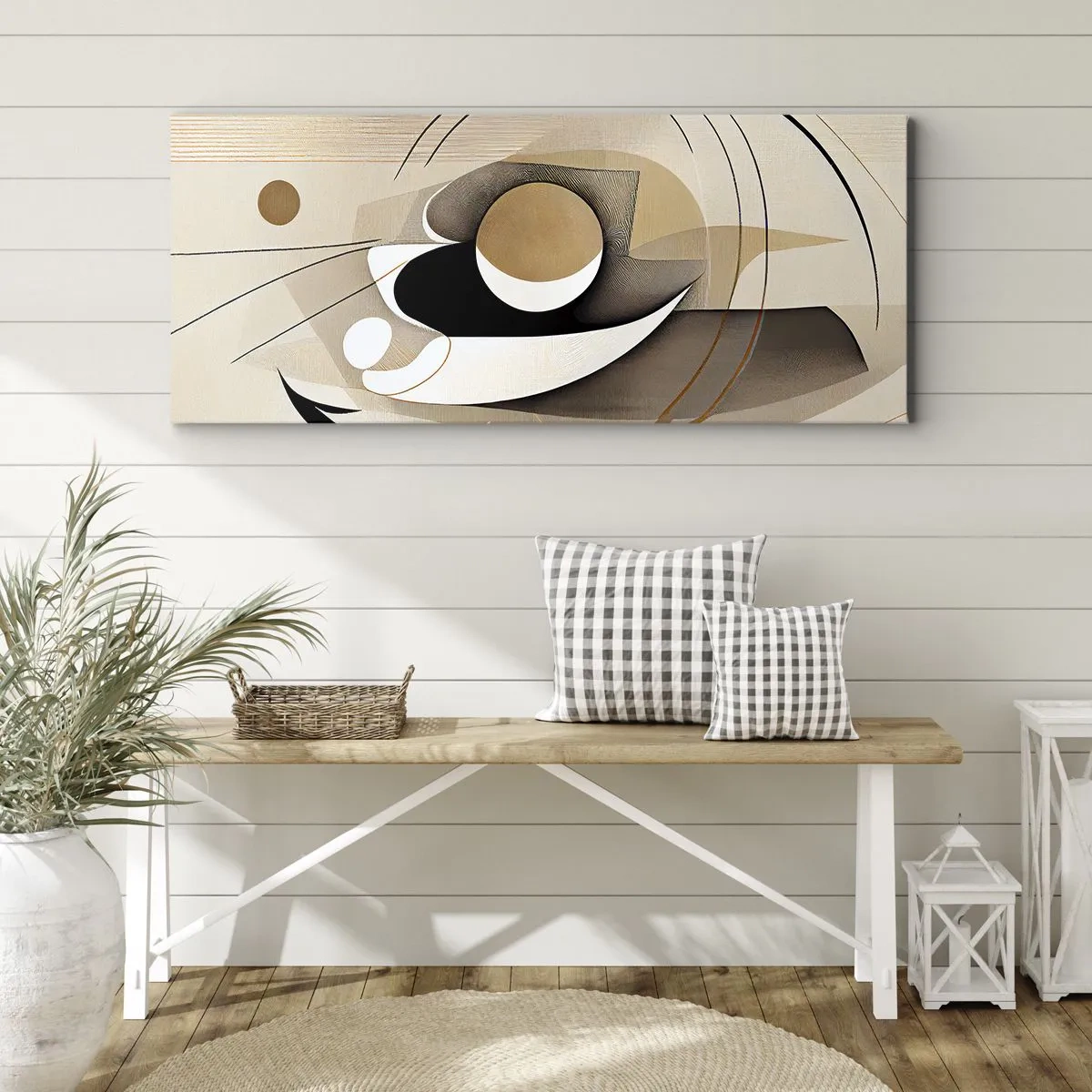 Canvas picture - Composition -the Heart of Things - 160x50 cm