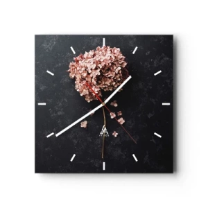 Wall clock - Clock on glass - Trully Romantic Sign - 40x40 cm
