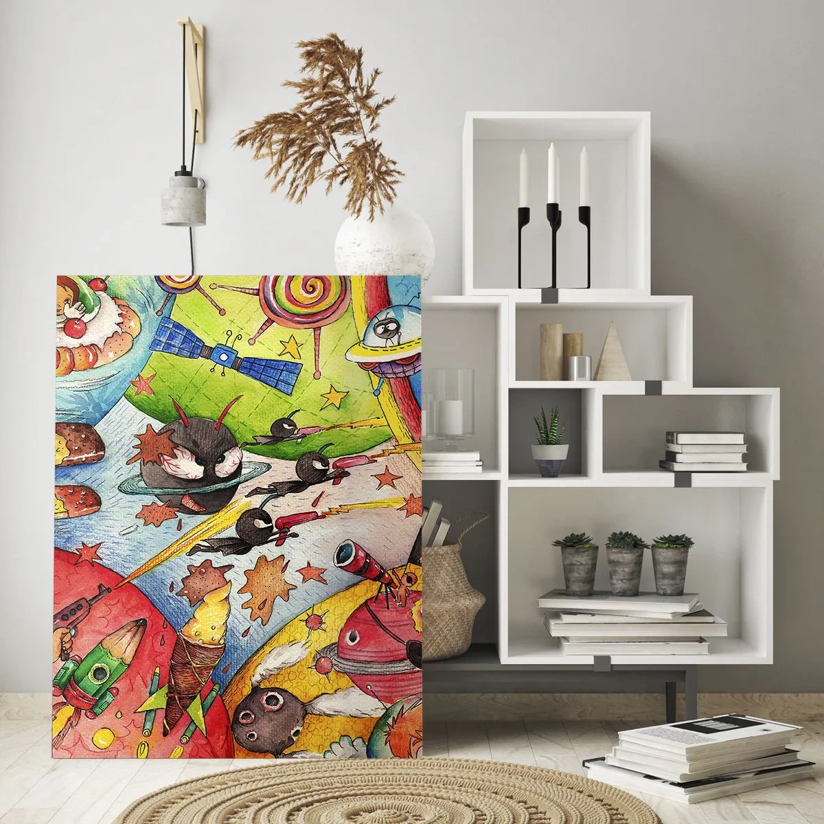 Glass picture - Great Space Adventure - 70x100 cm