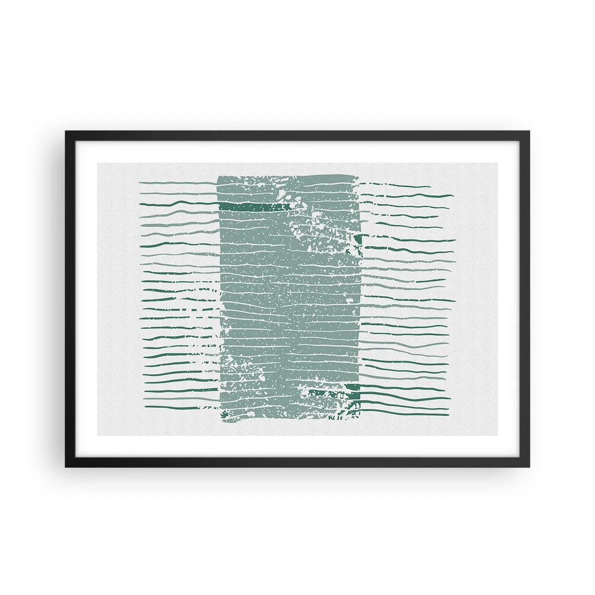 Poster in black frame - Sea Abstract - 70x50 cm