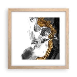 Poster in light oak frame - Limited Composition - 30x30 cm