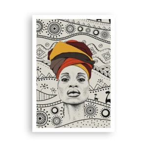 Poster - African Portrait - 70x100 cm