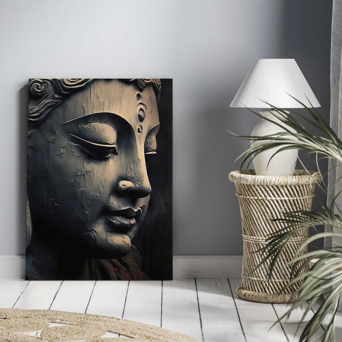 Canvas picture - In Harmony with the World - 55x100 cm