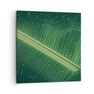 Canvas picture - Structure of Green - 60x60 cm