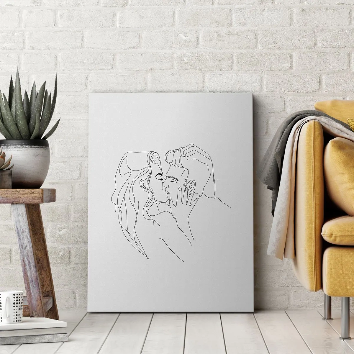 Canvas picture - With the Same Line - 70x100 cm