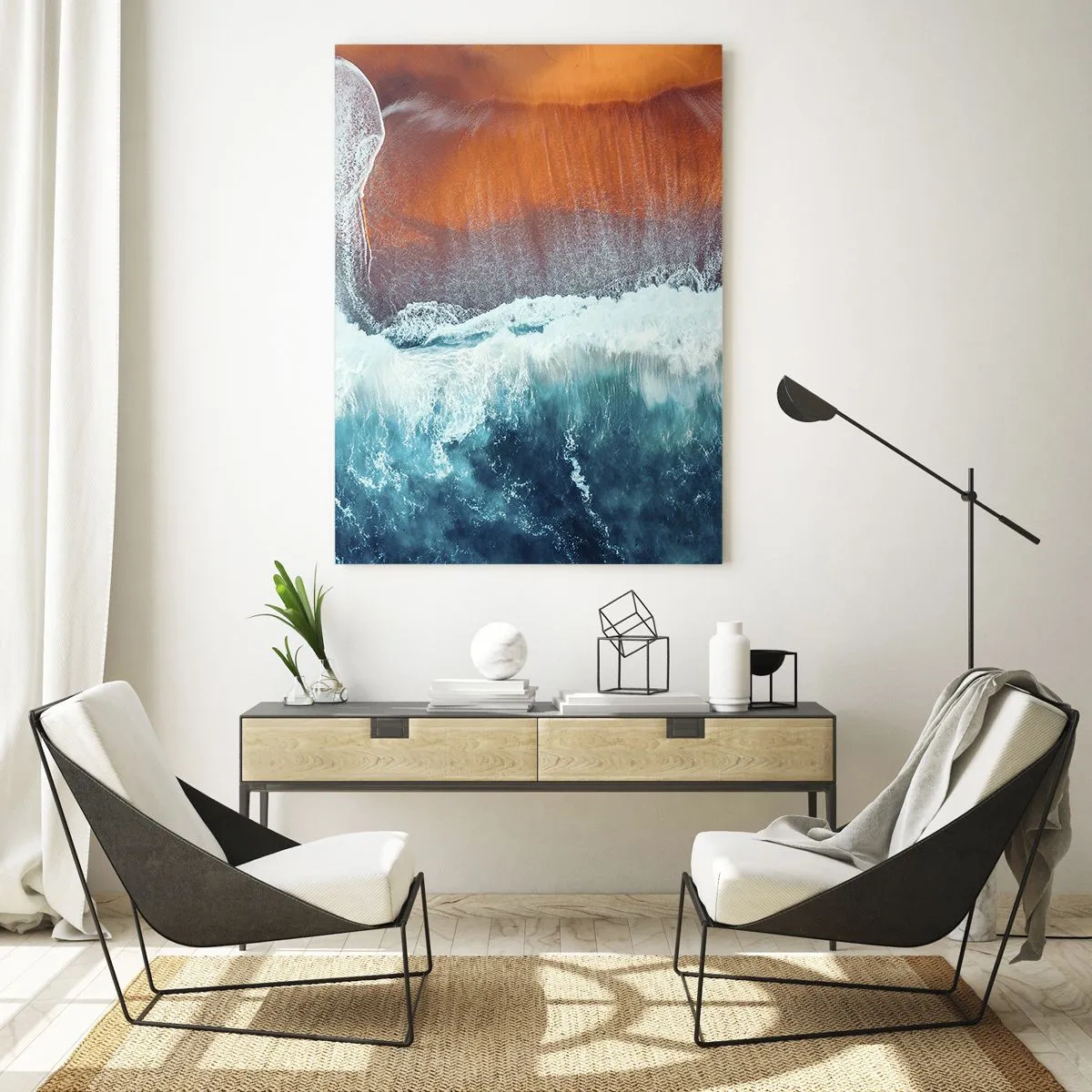 Glass picture - Touch of the Ocean - 70x100 cm