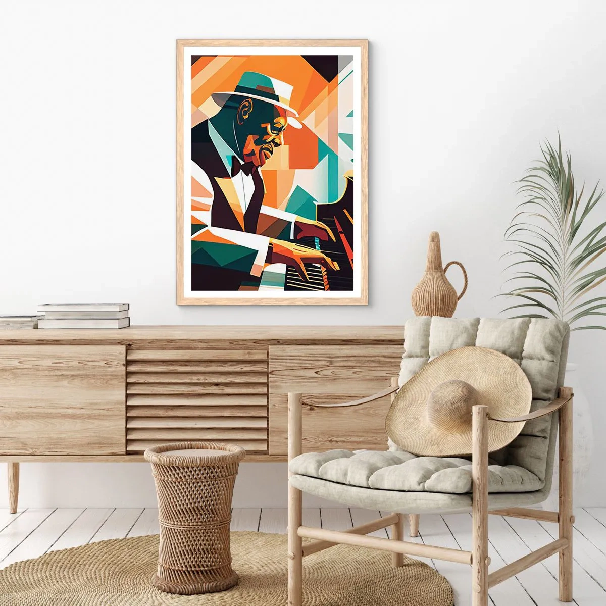 Poster in light oak frame - All that Jazz - 61x91 cm
