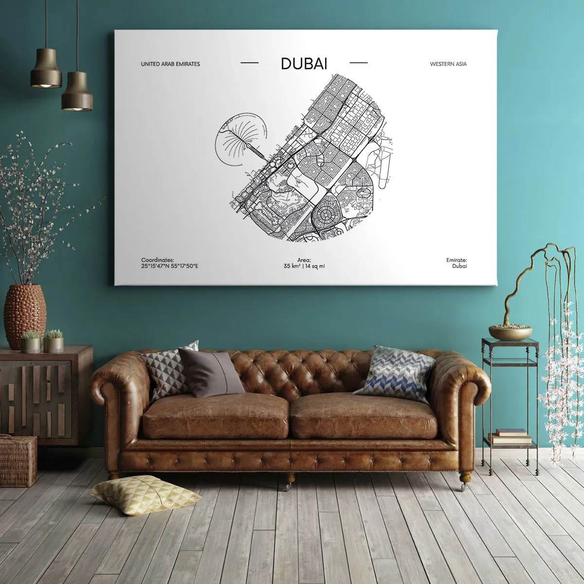 Canvas picture - Anatomy of Dubai - 100x70 cm