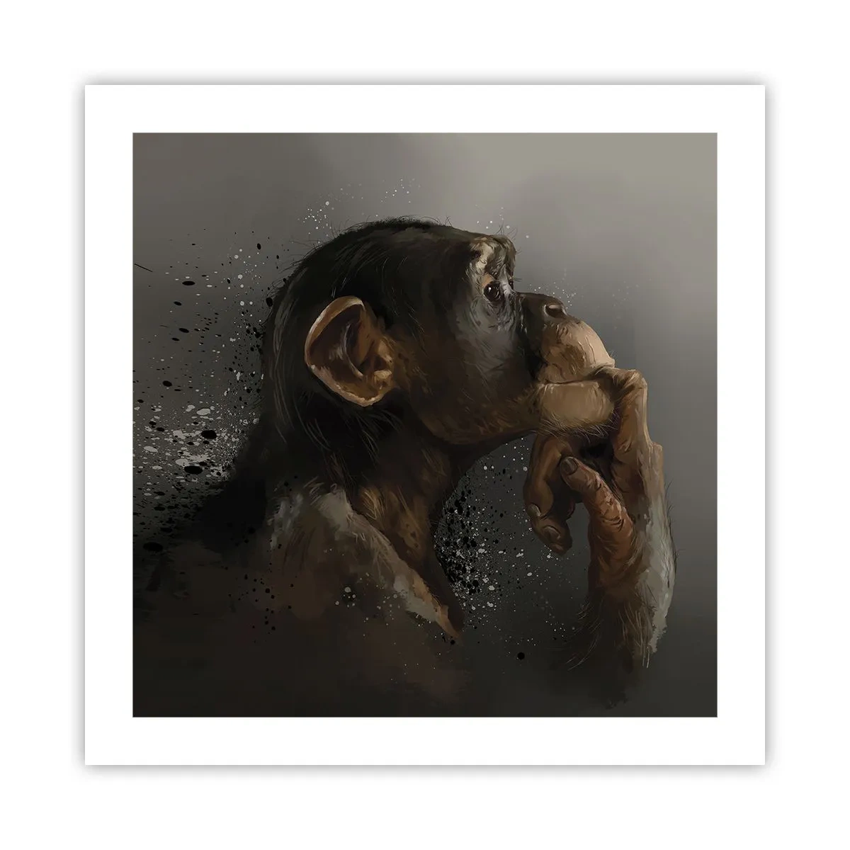 Poster - Certainly a Thinker - 50x50 cm