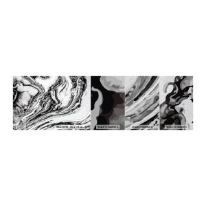 Photo Wallpaper Sample Premium Sand - At the Beginning There Was Chaos - Abstraction, Piece, Modern Pattern - 100x30 cm