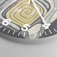 Clock face with numbers