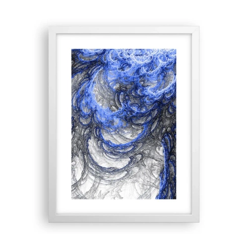 Poster in white frmae - Birth of a Wave - 30x40 cm