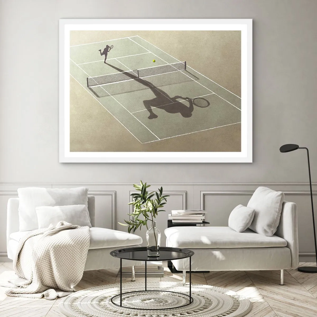 Poster in white frmae - Overcoming Yourself - 40x30 cm