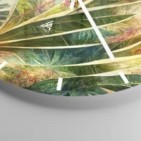 Clock face with lines