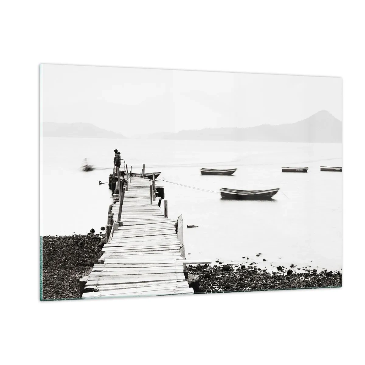 Glass picture - By Waters Still and Clear - 120x80 cm