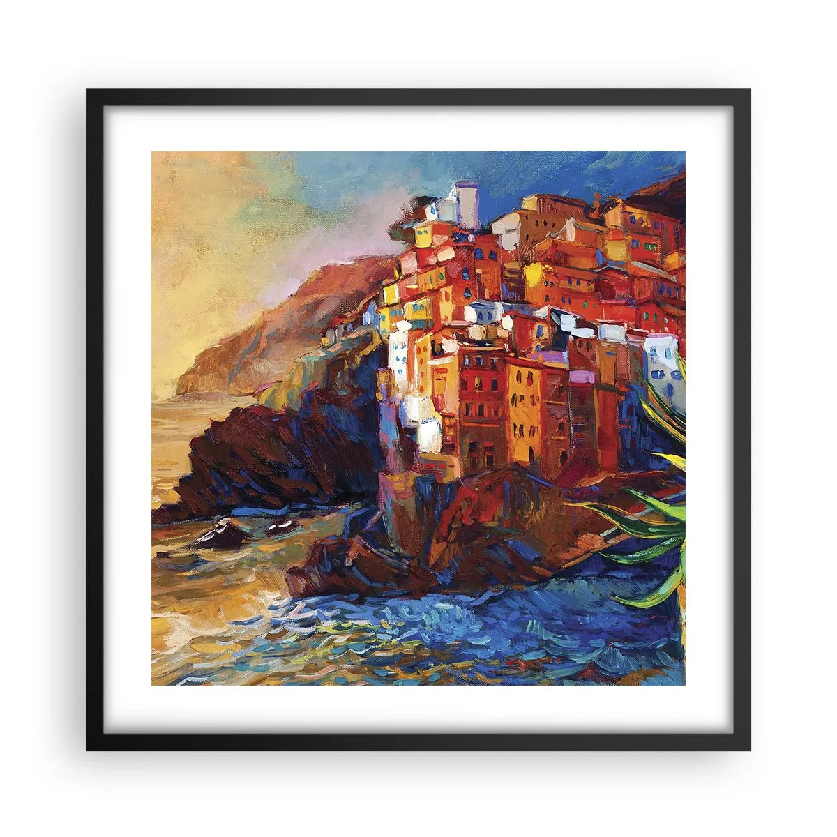 Poster in black frame - Italian Vibes - 50x50 cm