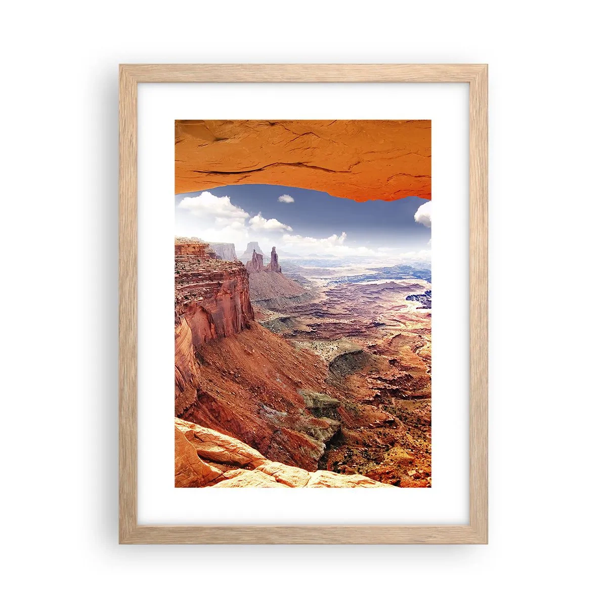 Poster in light oak frame - Sculpted by Nature - 30x40 cm