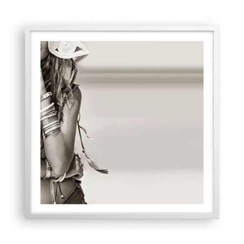 Poster in white frmae - Like a Girl - 60x60 cm