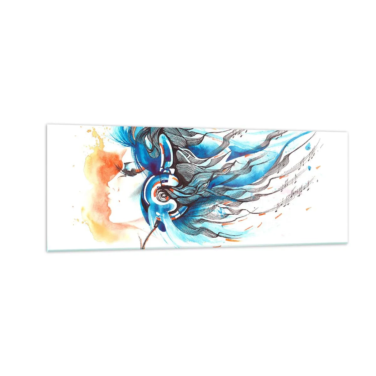 Glass picture - Let The Music Play - 140x50 cm