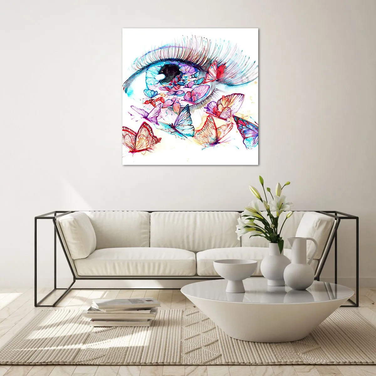 Glass picture - Fairytale Charm of the Eyes - 50x50 cm
