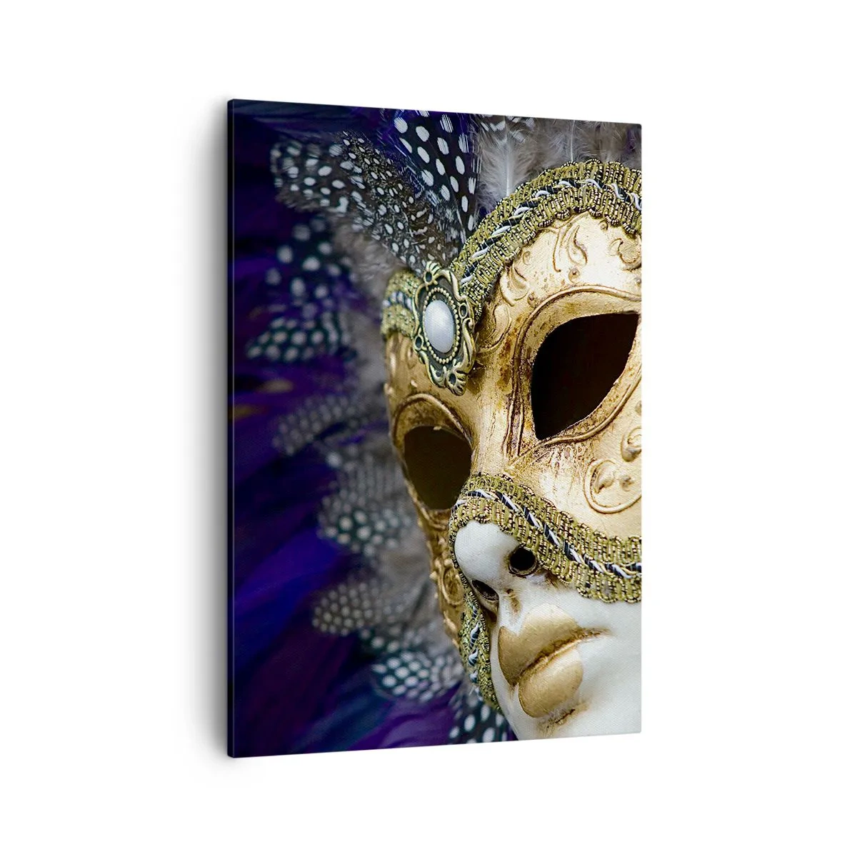 Canvas picture - Venetian Portrait In Gold - 50x70 cm