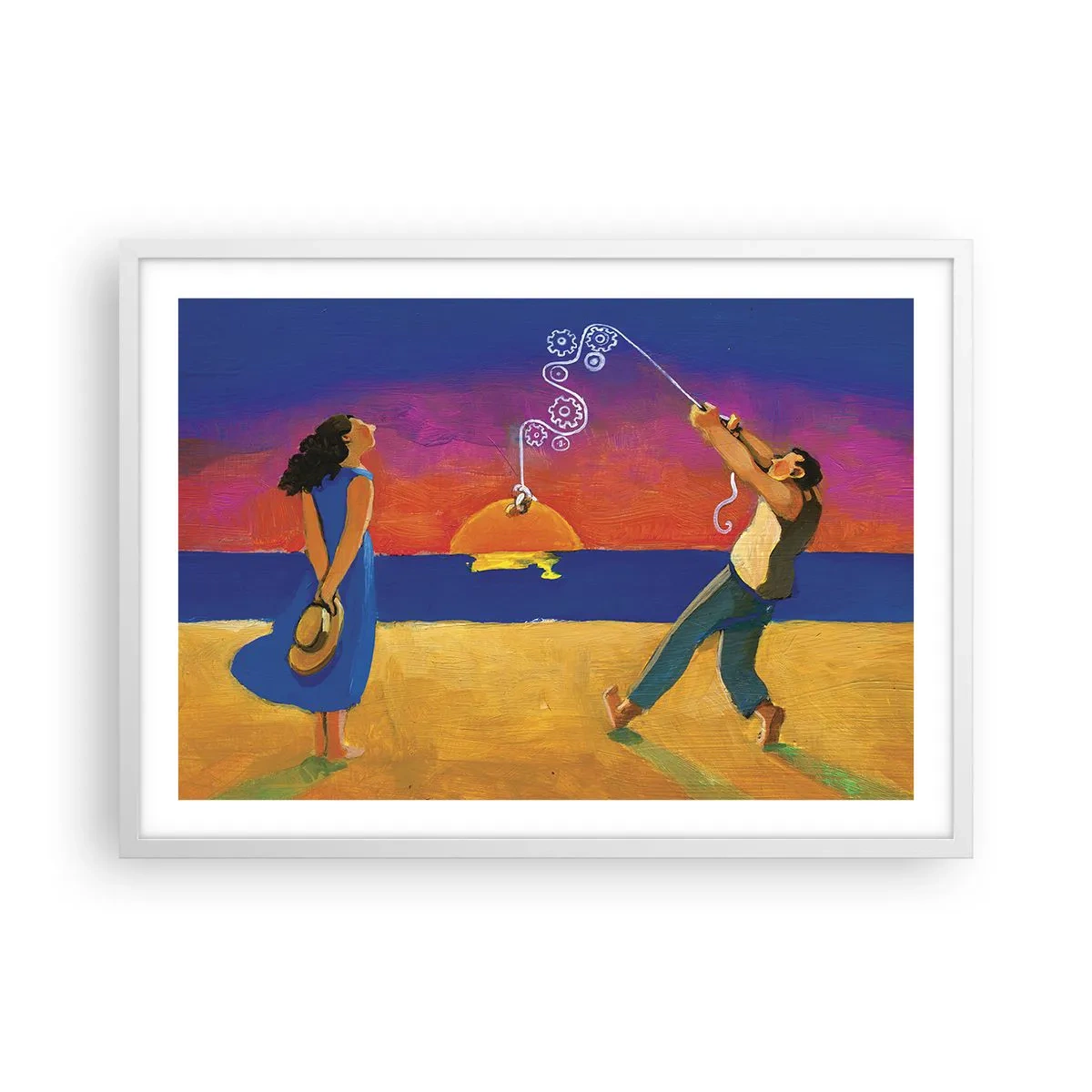 Poster in white frmae - More than a Star from the Sky - 70x50 cm