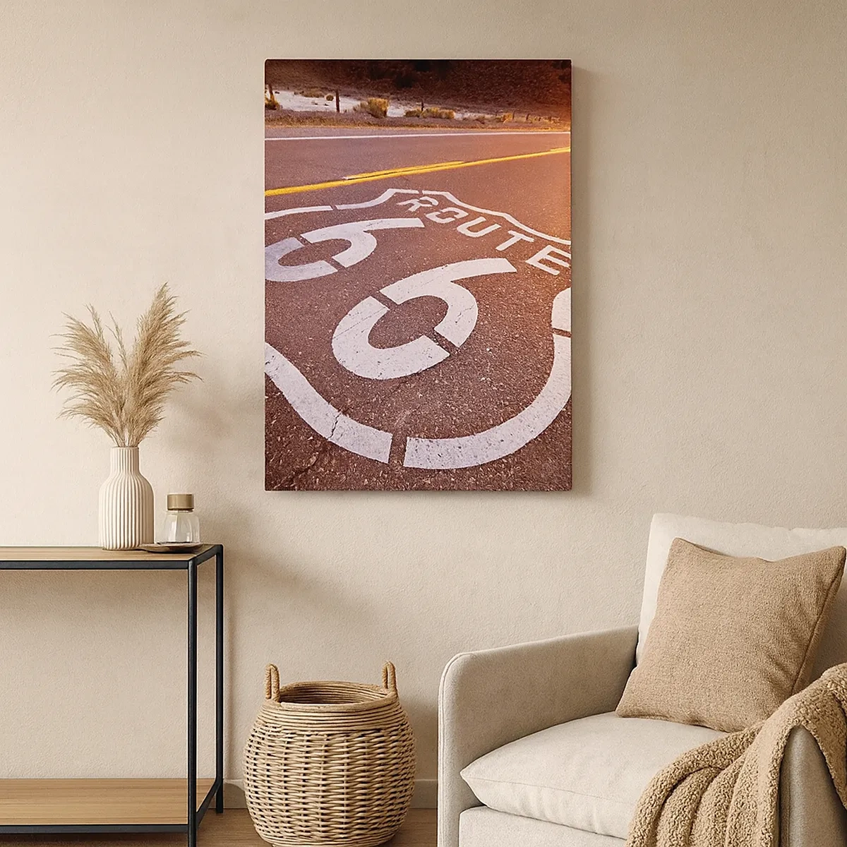 Canvas picture - Famous Route 66 - 50x70 cm