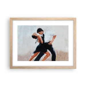 Poster in light oak frame - Tango of My Dreams - 40x30 cm