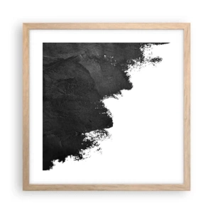 Poster in light oak frame - Elements: Earth - 40x40 cm