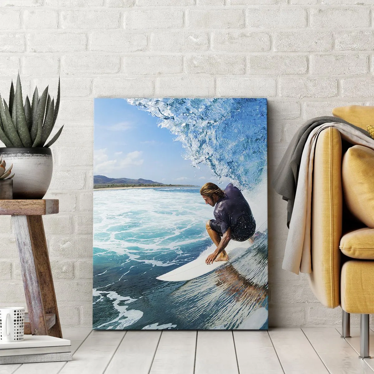 Canvas picture - Dancing with Waves - 55x100 cm