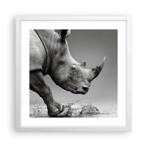 Poster in white frmae - Uncontrolled Power - 40x40 cm