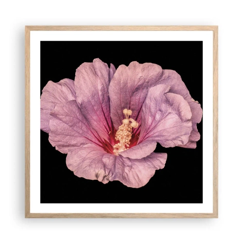 Poster in light oak frame - Straight from the Heart - 60x60 cm