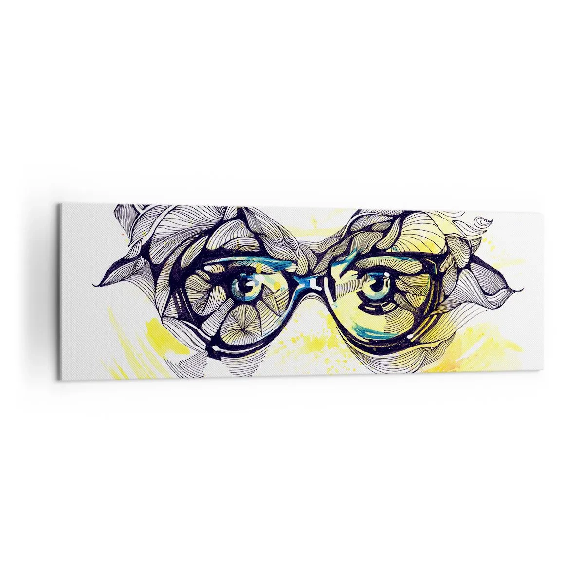 Canvas picture - Through Blue Glasses - 160x50 cm