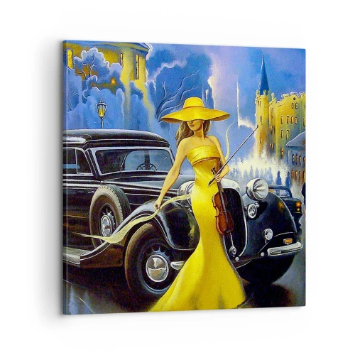 Canvas picture - Nocturne for Violin and Love - 60x60 cm