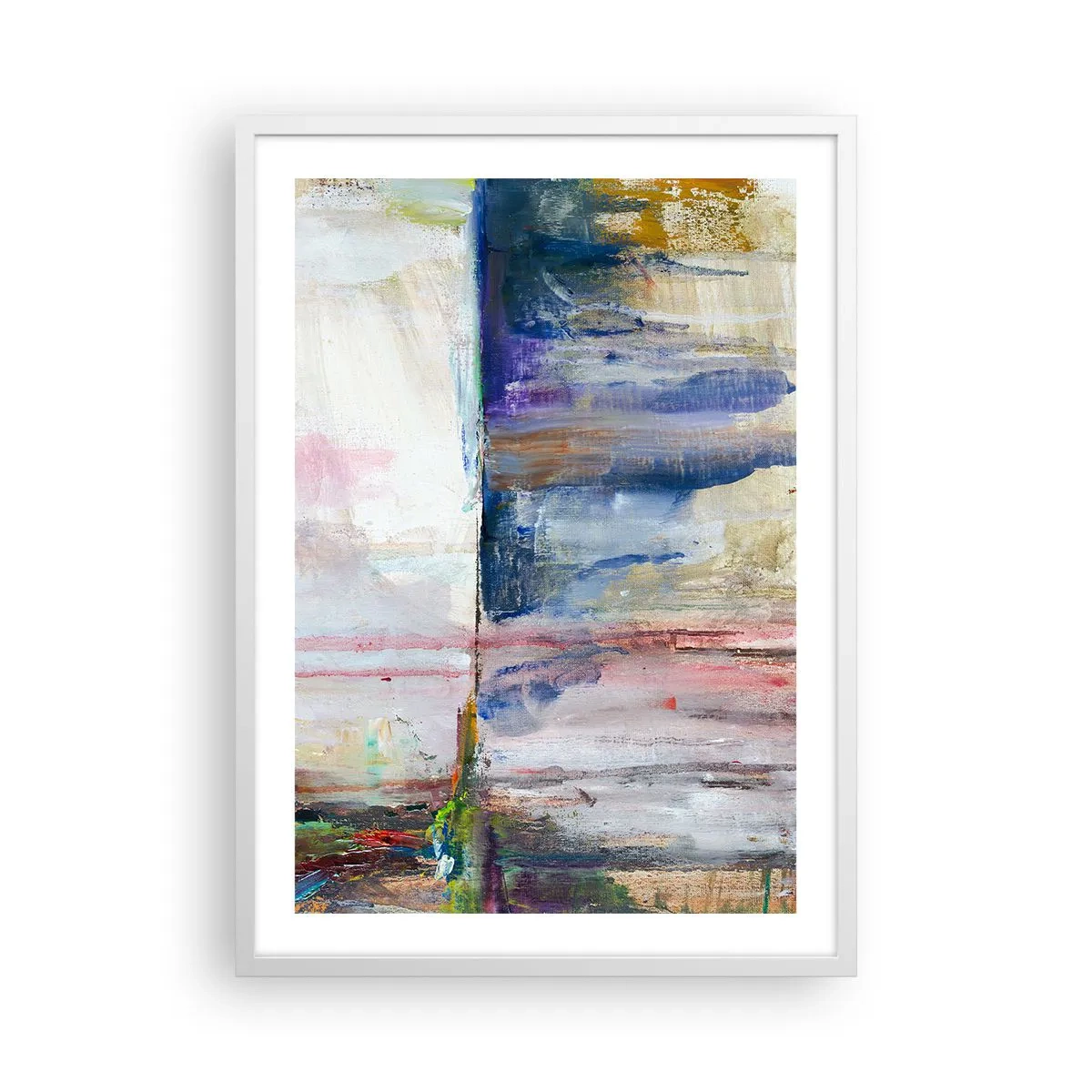 Poster in white frmae - Colourful Impressions an Associations - 50x70 cm