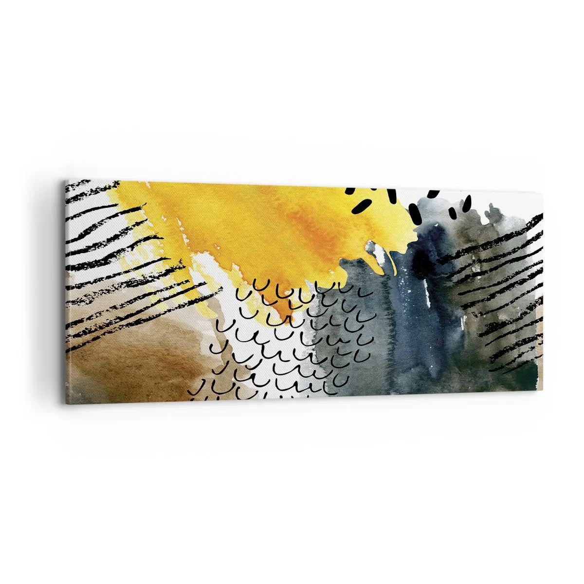 Canvas picture - Meeting of Elements - 100x40 cm